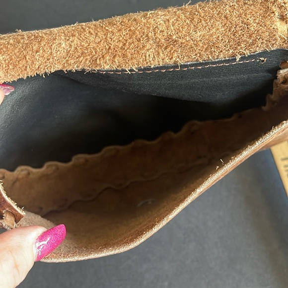 Leather Hobo Crossbody Bag - Picture 6 of 9